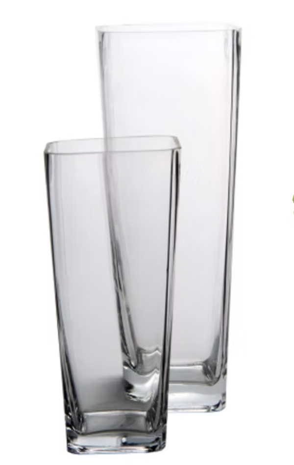 Glass Vase L:6" W:6" H:16" - 6 Pack